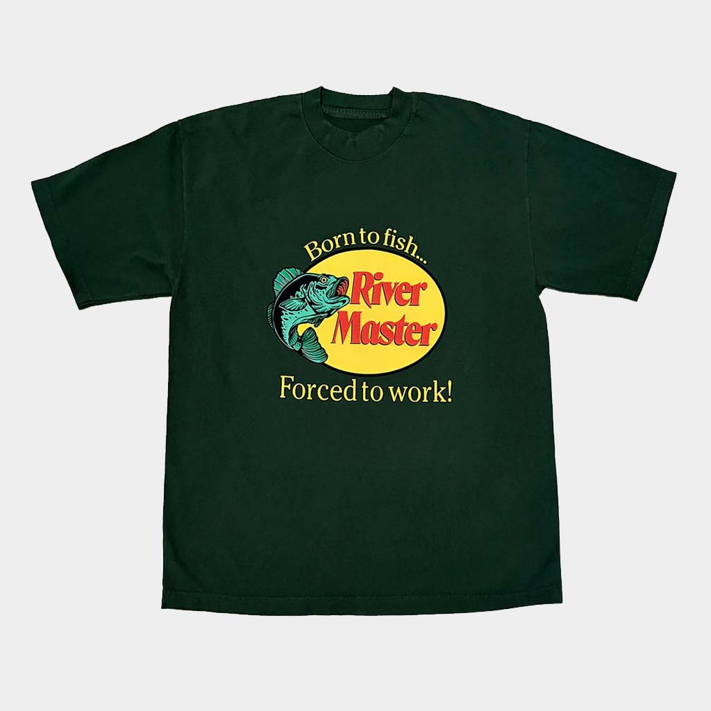 100 Percent Electronica Merch River Master T-Shirt Born To Fish Shirt For BFF