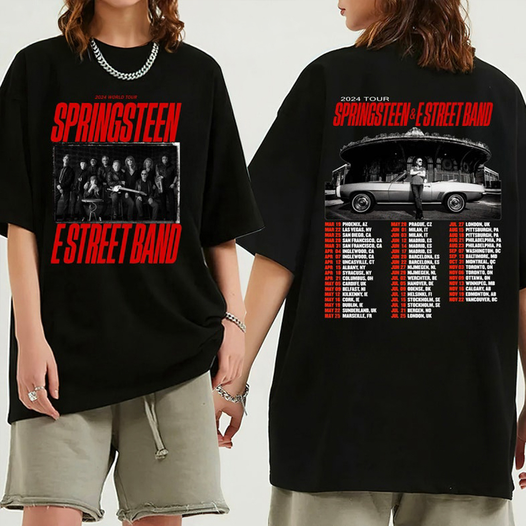 2024 Bruce Springsteen And E Street Band Tour Shirt Unique For Music Lovers