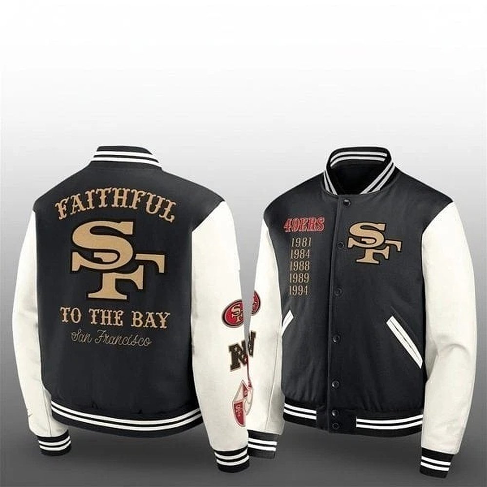 2025 San Francisco 49ers Faithful To The Bat Baseball Jacket