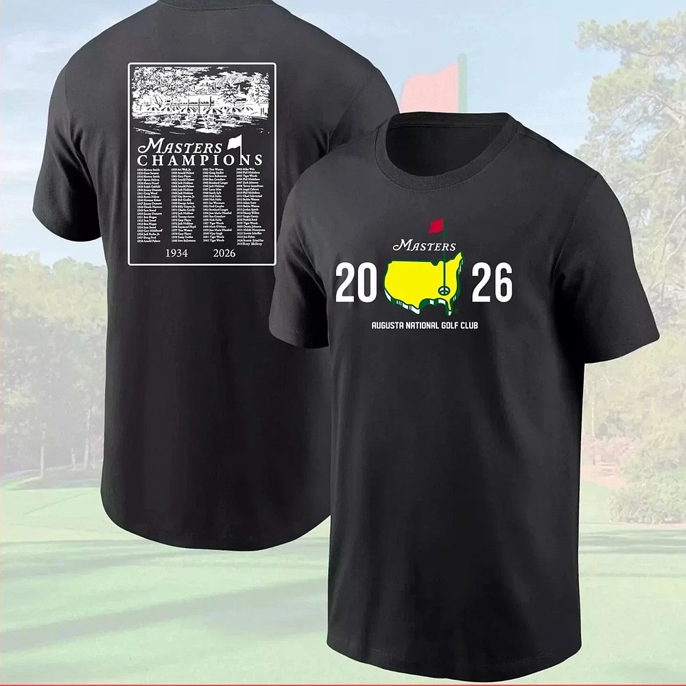 2026 Masters Golf Tournament Fan Augusta Style Championship T-Shirt
