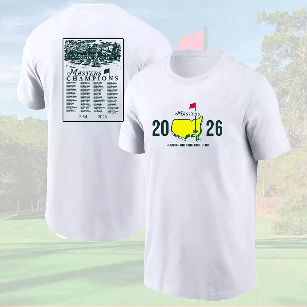 2026 Masters Golf Tournament Fan Augusta Style Championship T-Shirt - White