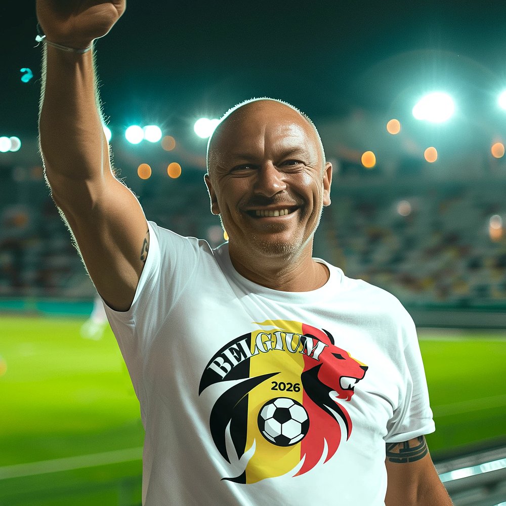 2026 World Cup Begium Soccer Fan T-Shirt