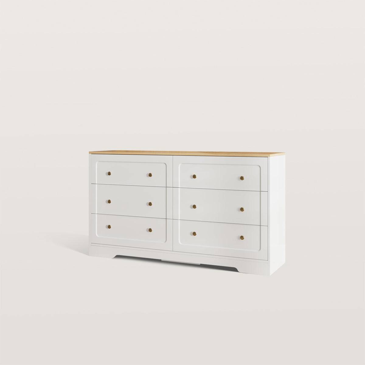 6 Drawers Dresser Chest of Drawers Storage Cabinet