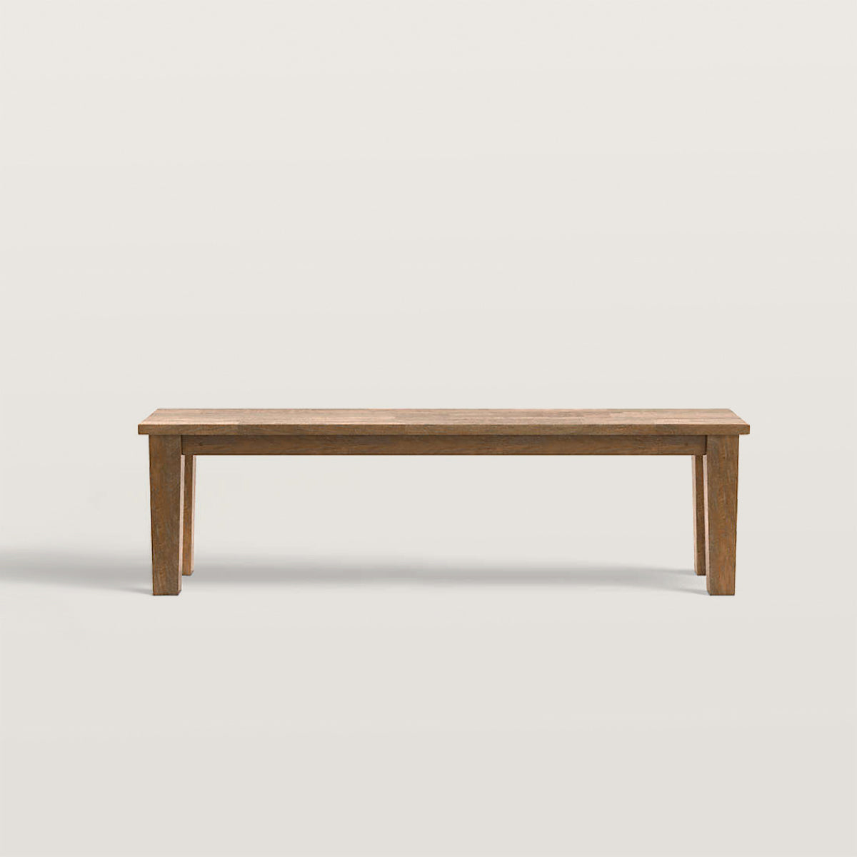 62in Solid Color Wooden Dining Bench