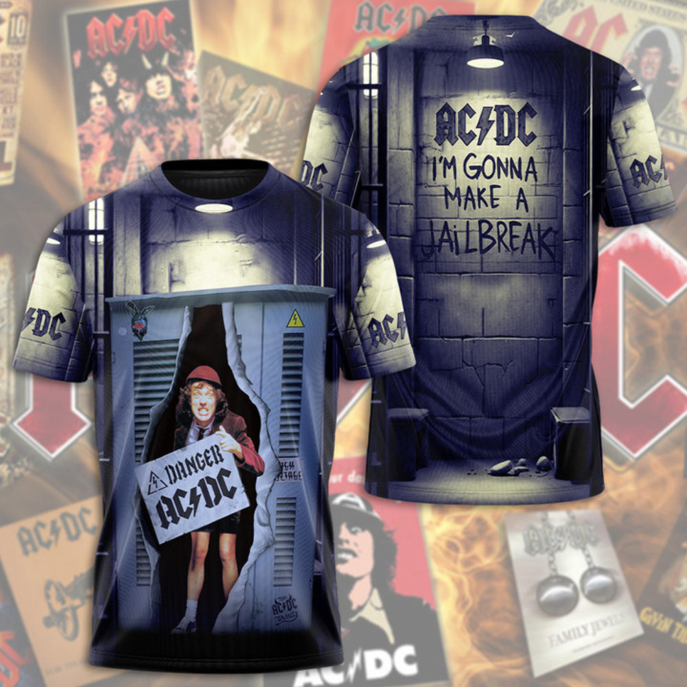 AC DC Pwr Up Tour 2025 T-Shirt Gifts For Rock Band Fans