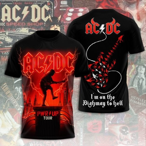 AC'DC Power Up Tour 2025 Shirt I'm On The Highway To Hell AC'DC Pwr Up Tour Merch