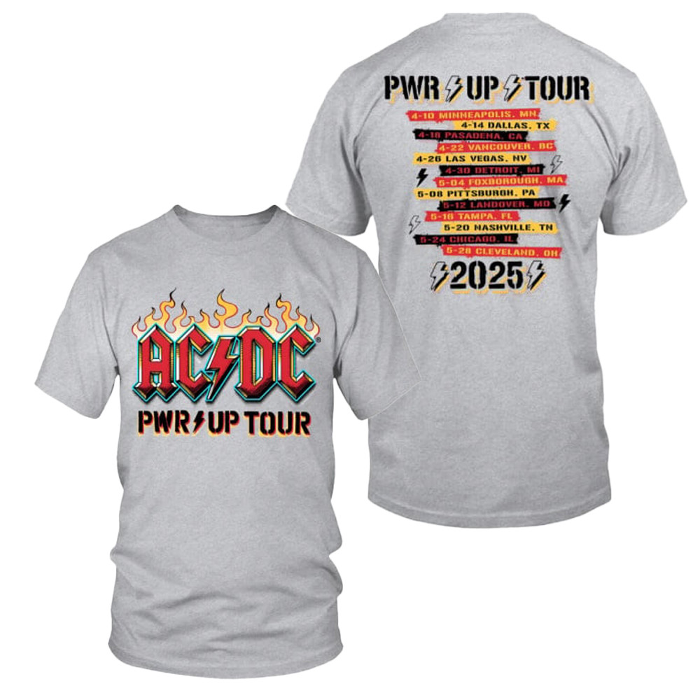 ACDC Pwr Up Tour 2025 T-Shirt Presents For Music Lovers