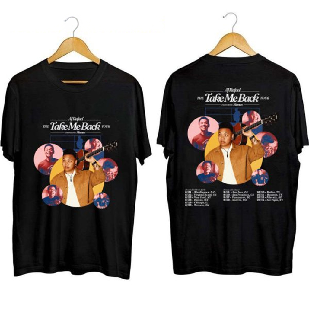 AJ Rafael The Take Me Back Tour Shirt AJ Rafael Merch Presents For Music Lovers