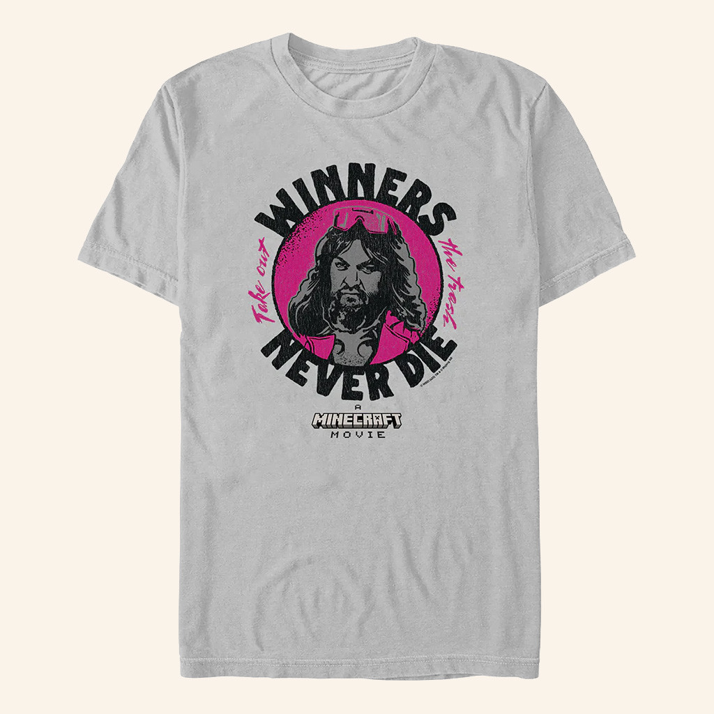 AMC Theatres Merch A Minecraft Movie Winners Never Die T-Shirt For Dad