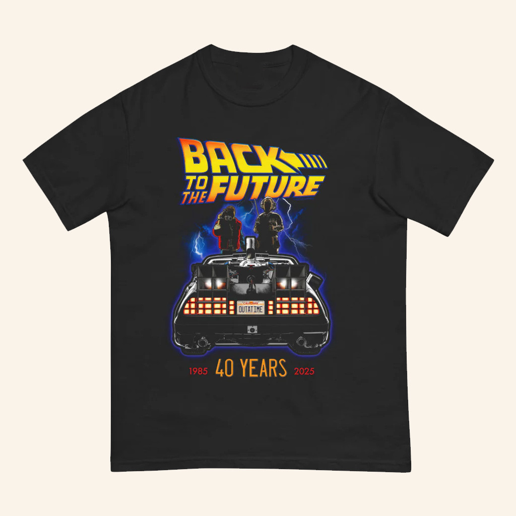 AMC Theatres Merch Back To The Future 40 Years T-Shirt For Husband
