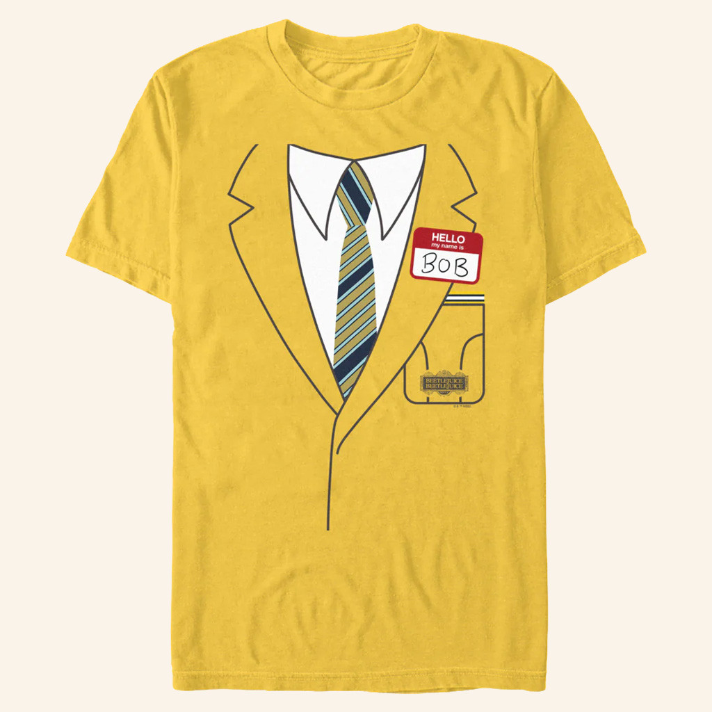 AMC Theatres Merch Beetlejuice Beetlejuice Hello My Name Is Bob T-Shirt For Him