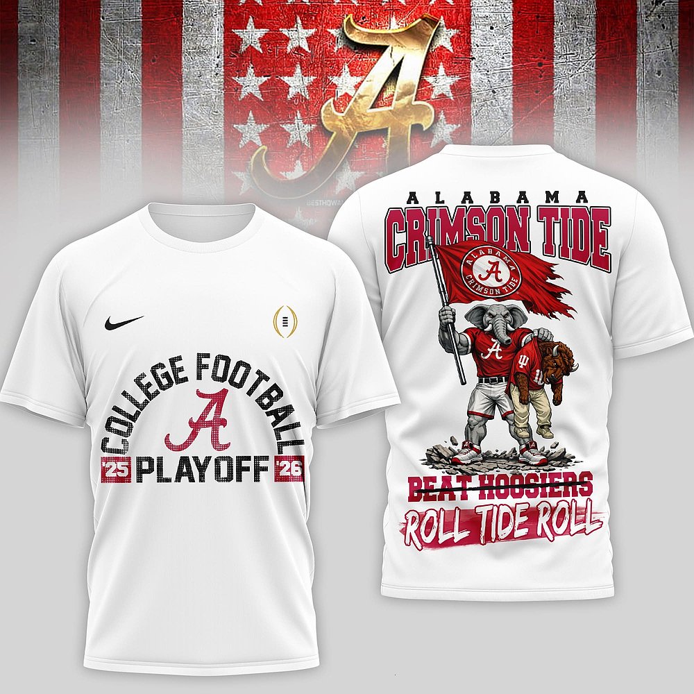 Alabama Crimson Tide 2025 2026 College Football Playoff T-Shirt Best Gift For Football Fans