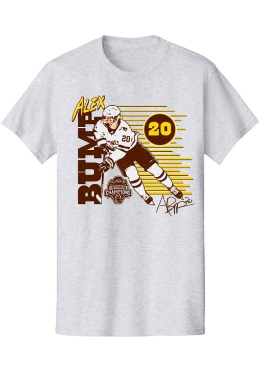 Alex Bump T-Shirt Western Michigan National Championship Gear 2025 NCAA Ice Hockey Best Gift For Hockey Fans