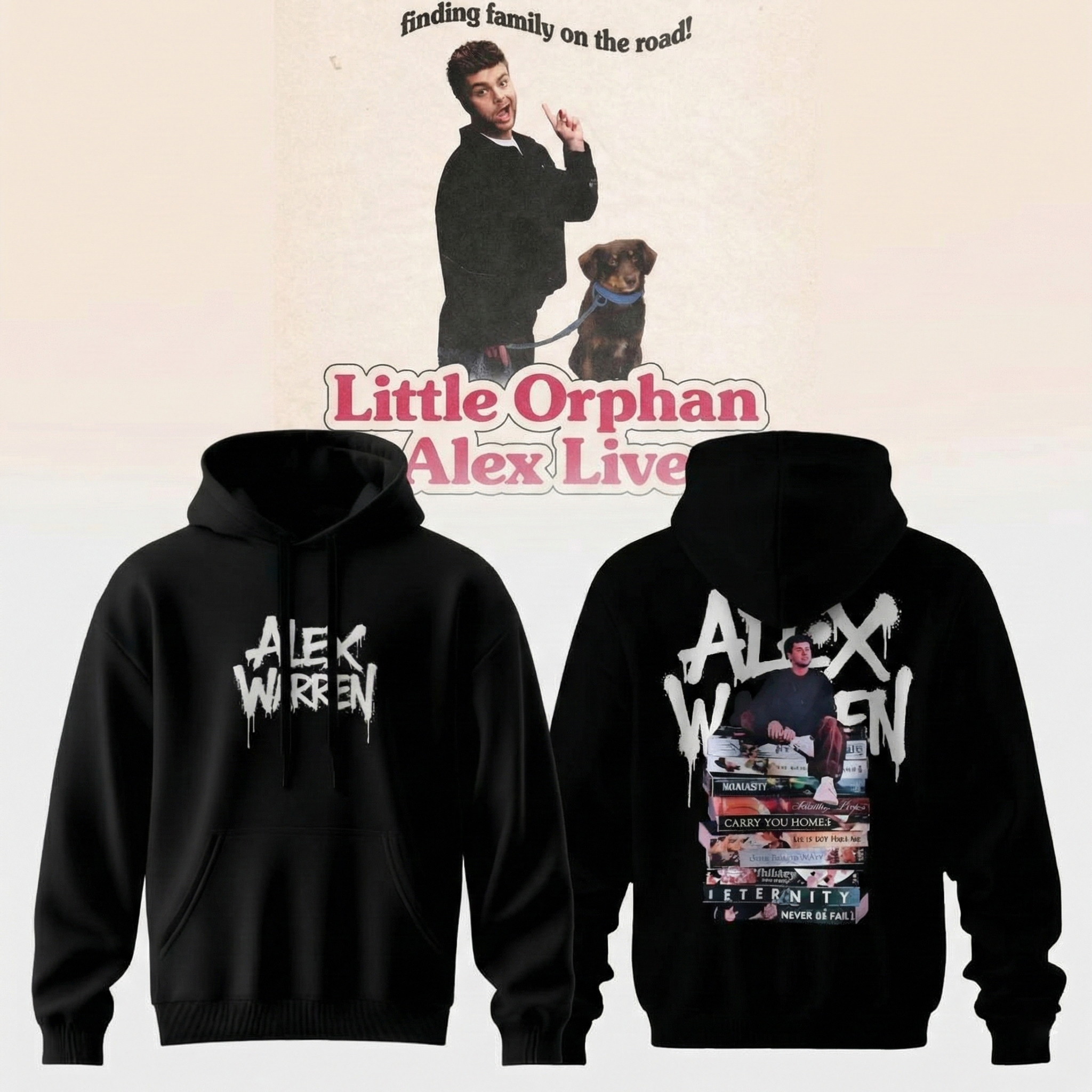 Alex Warren Little Orphan Alex Live Tour 2026 Hoodie Alex Warren Merch Best Gift For Alex Warren Fans