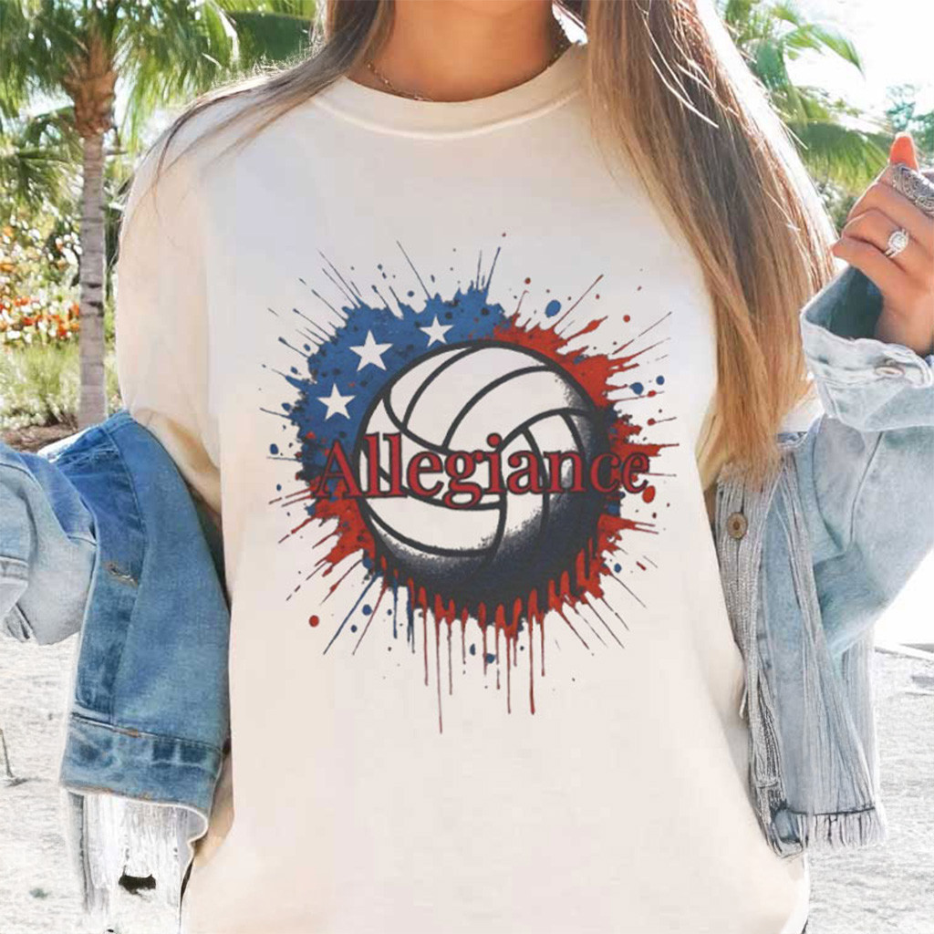 Allegiance USA Volleyball T-Shirt Christmas For Girlfriend