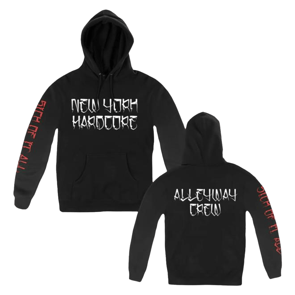 Allinmerch Merch Sick Of It All Alleyway Graff Pull Hoodie Gifts For Boyfriend