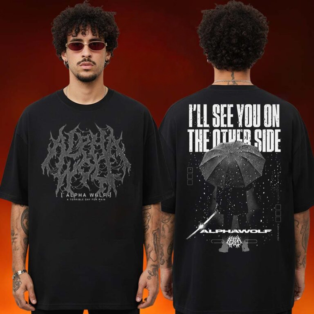 Alpha Wolf Merch Good Thing Festival 2025 A Terrible Day For Rain T-Shirt For Fans