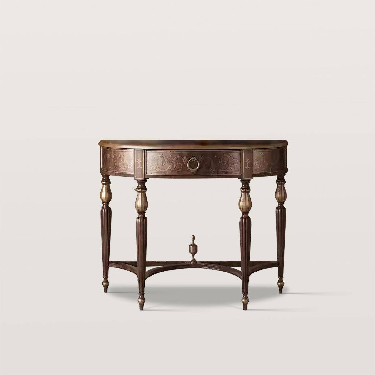 American Retro Entrance Table with Storage Drawers