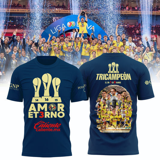 Amor Et3rno Grand3S Decorazon Club America T-Shirt Gifts For Husband