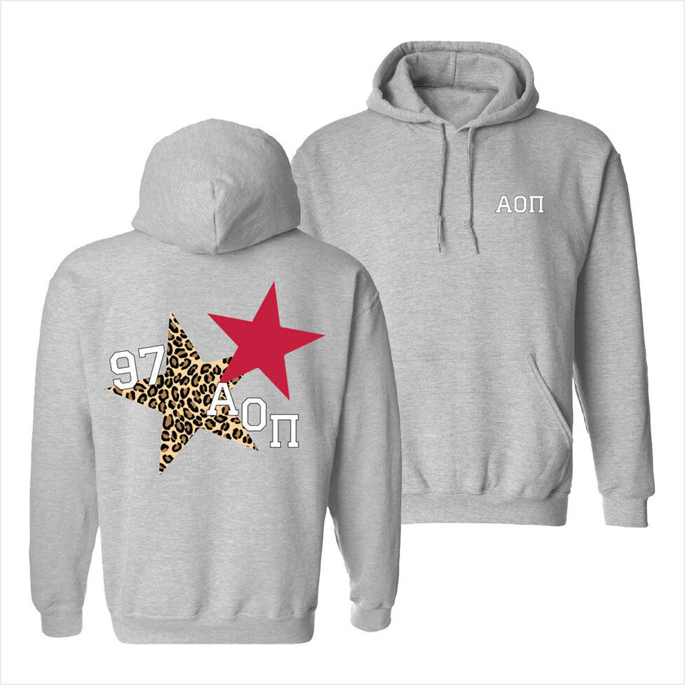 Aoii Merch Cheetah Star Hoodie Gift Ideas For Wife Birthday Gifts For Besties