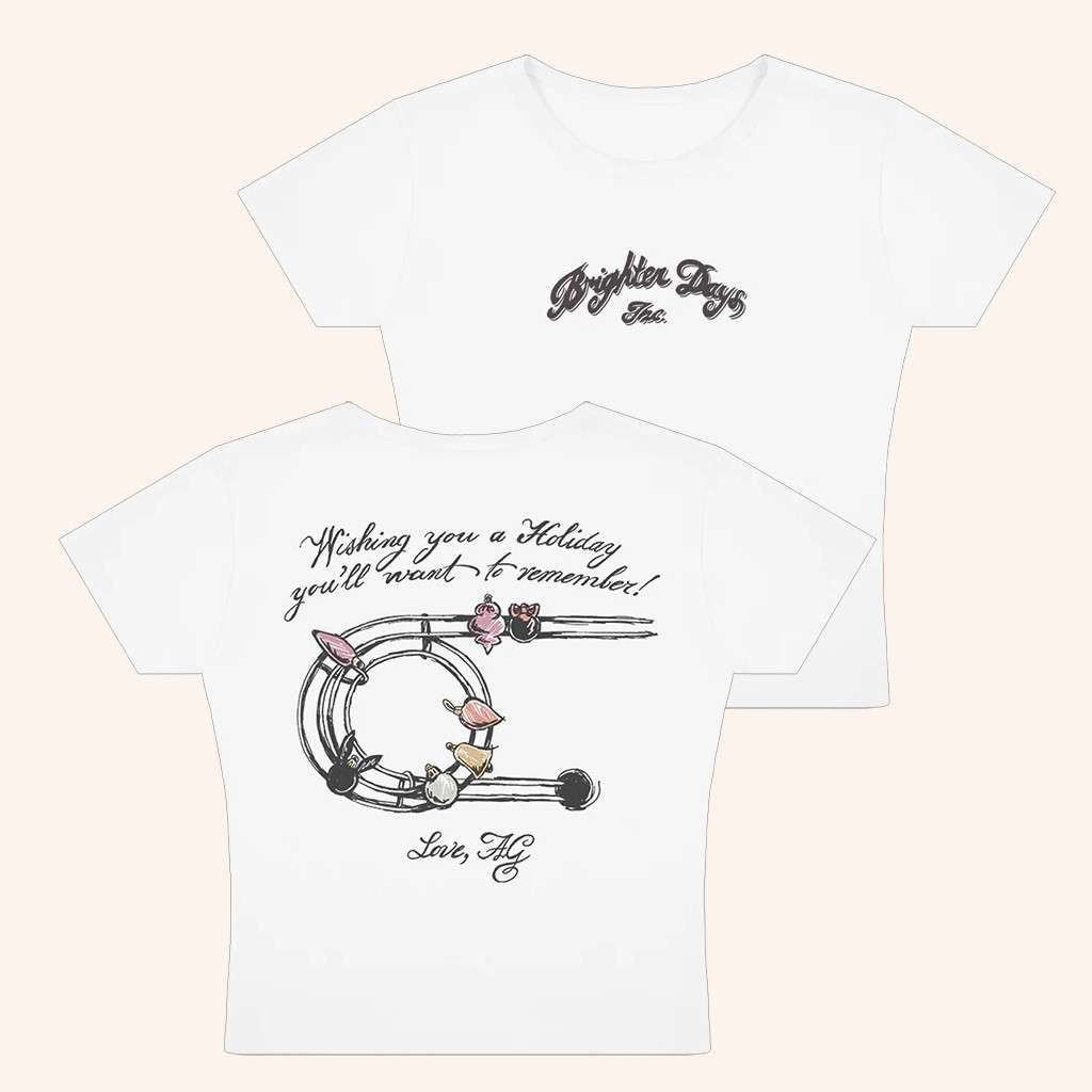 Ariana Grande Merch Brighter Days Inc Holiday Baby Tee For Music Lovers