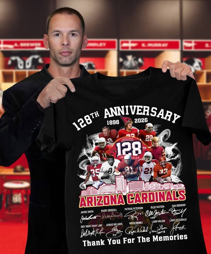 Arizona Cardinals 128th Anniversary 1898 2026 T-Shirt NFL Football Best Arizona Cardinals Supporter Gift