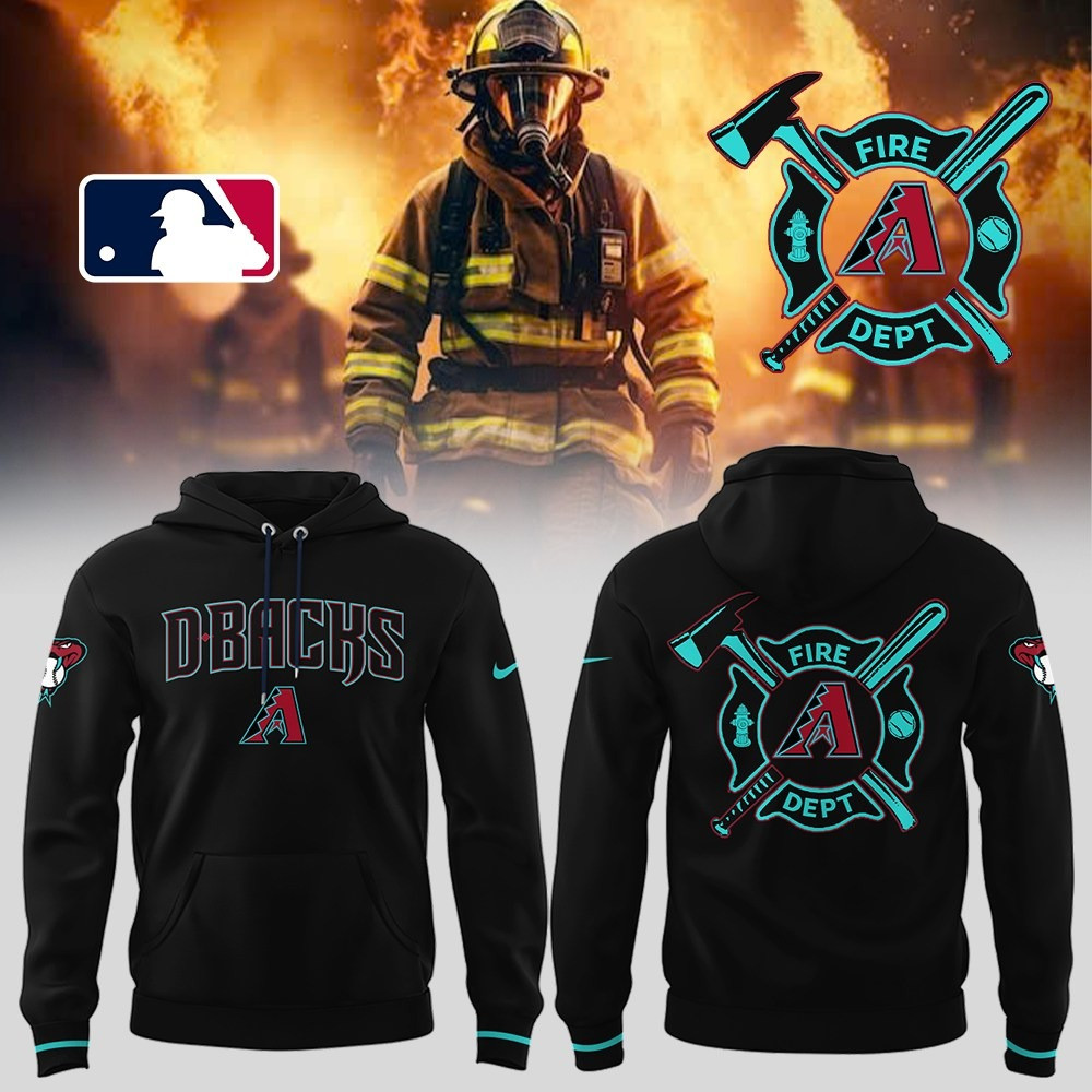 Arizona Diamondbacks x Firefighter Appreciation Night Hoodie Dbacks Baseball Fan Merch Gifts