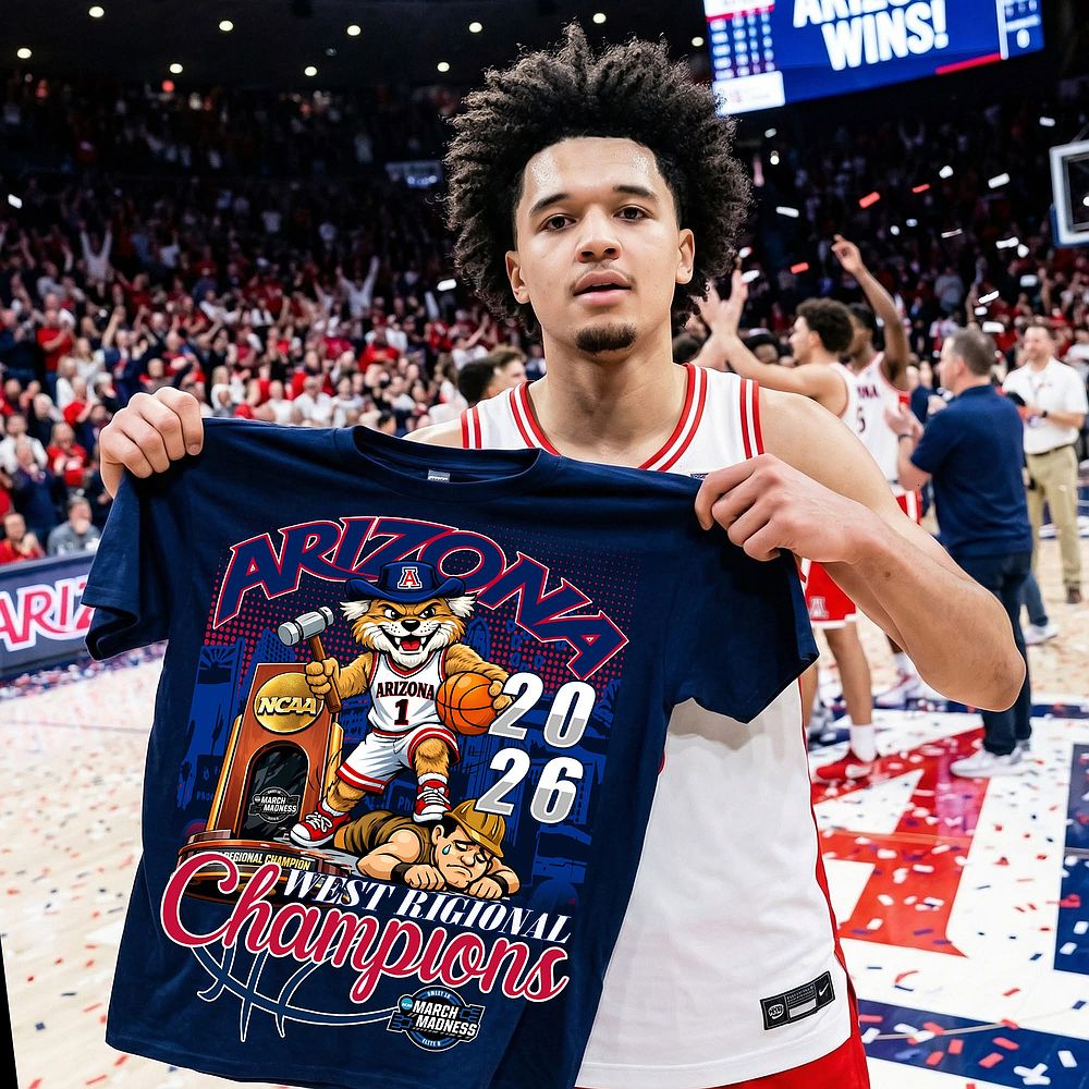 Arizona Wildcats 2026 West Regional Championship Limited T-Shirt