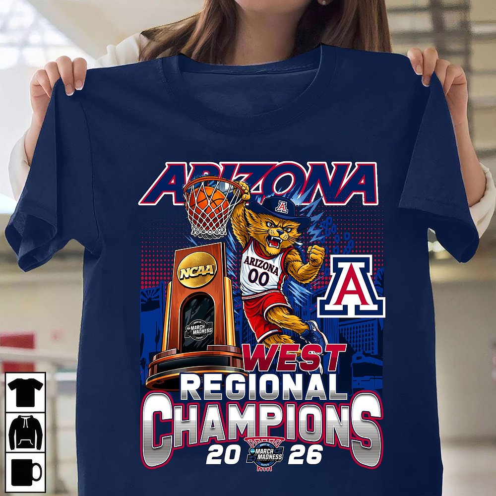 Arizona Wildcats 2026 West Regional Championship T-Shirt