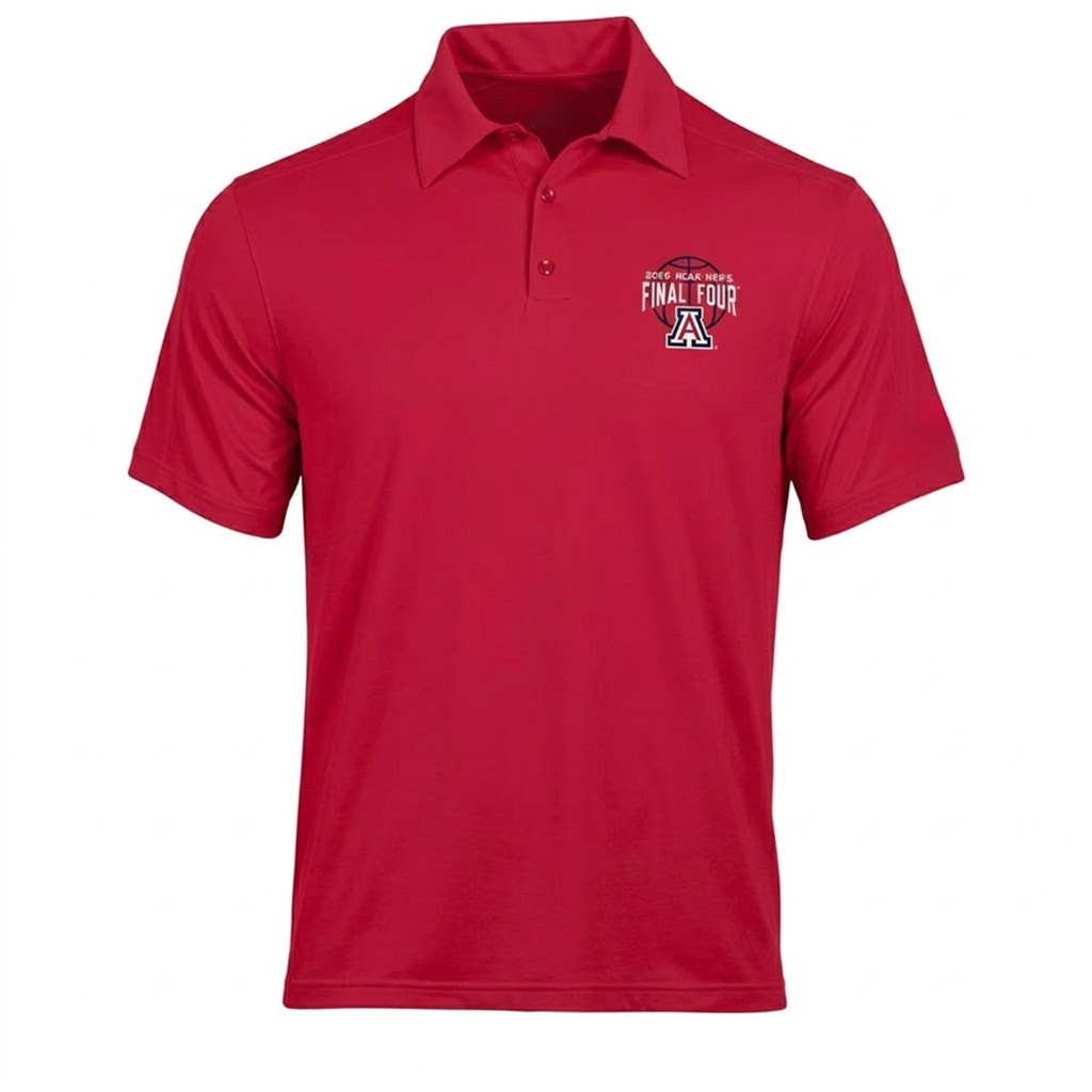 Arizona Wildcats Mens Basketball 2026 Final Four Polo Shirt