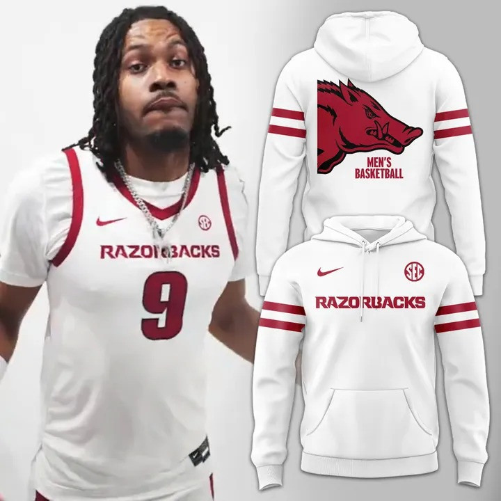 Arkansas Razorbacks Men's Basketball Hoodie The Hogs Fan Merch Unique Razorback Gifts
