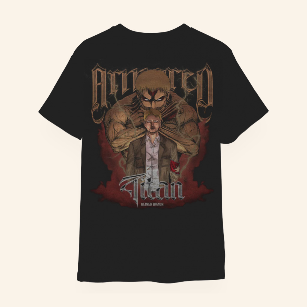 Attack On Titan Merch Armored Titan T-Shirt Presents For Anime Lovers