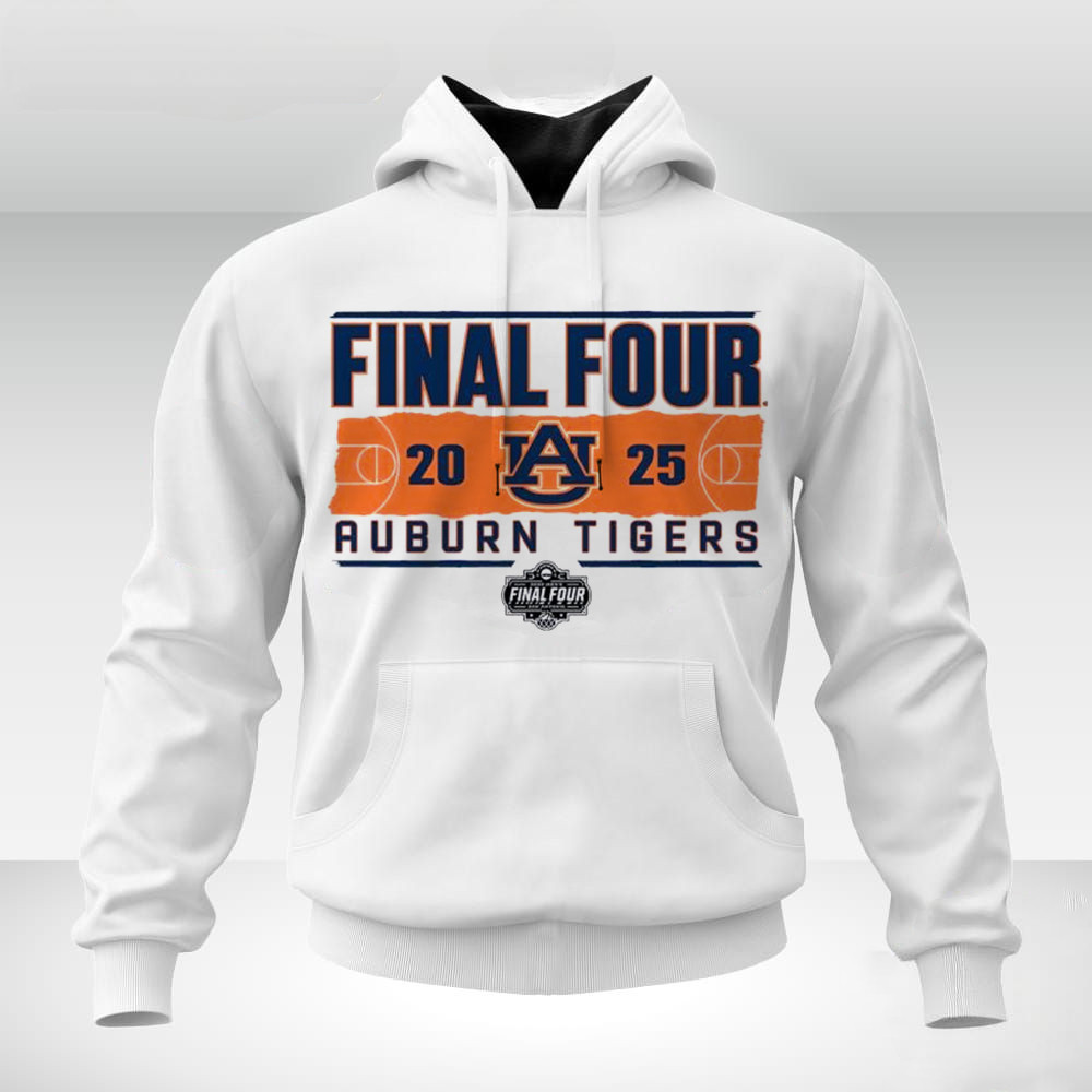 Auburn Tigers 2025 NCAA Men's Basketball Tournament March Madness Final Four Hoodie