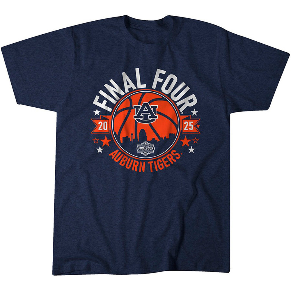 Auburn Tigers Final Four T-Shirt 2025 NCAA Men's Basketball March Madness Merch Clothing