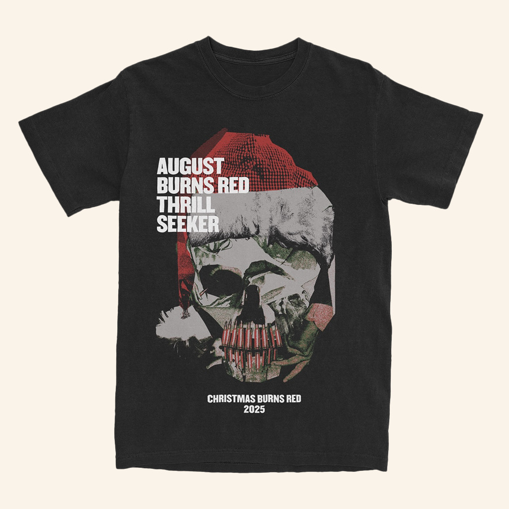 August Burns Red Merch ABR Thrill Seeker Christmas Burns Red 2025 T-Shirt For Band Fans