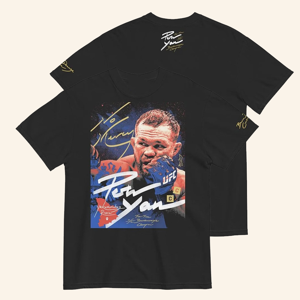 BDC MMA Merch Petr Yan UFC Black T-Shirt For UFC Fans
