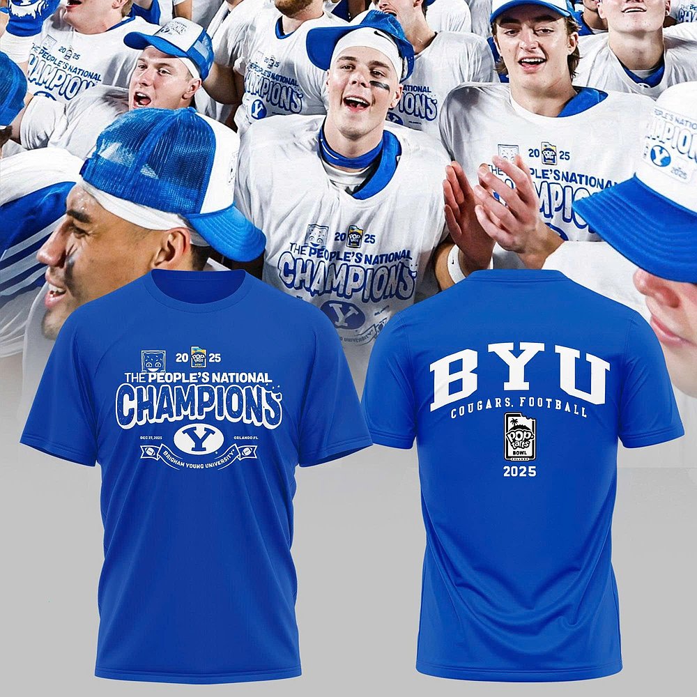 BYU Cougars Football The Peoples National Champions T-Shirt Best Gift For Football Fans
