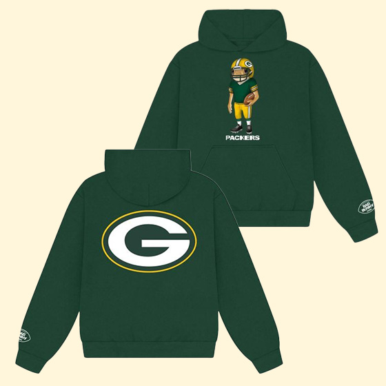 Bad Bunny Green Bay Packers Concho Hoodie Football Music Collab Best Gift For Football Fans