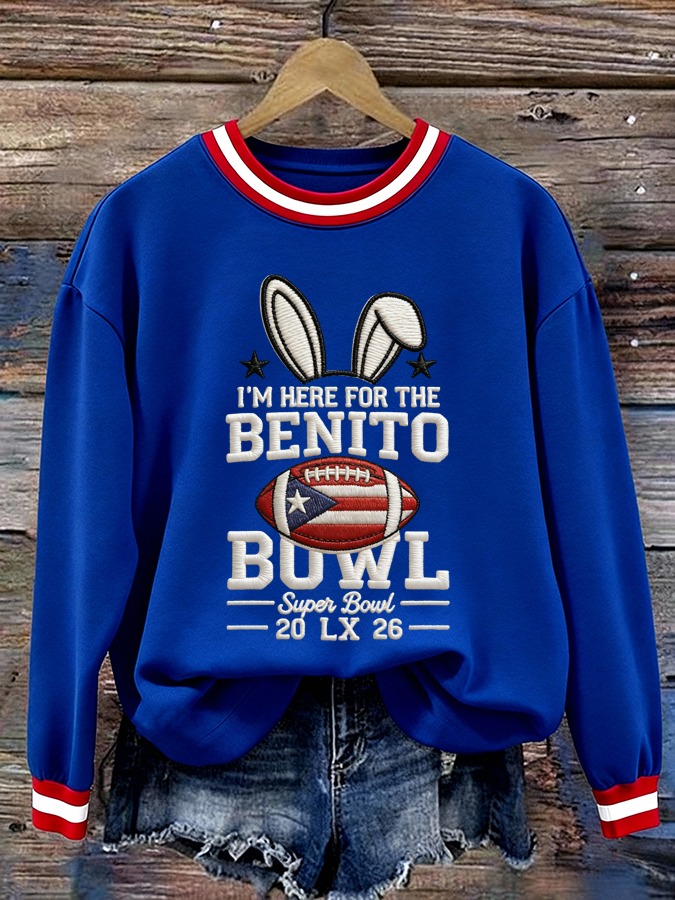 Bad Bunny Super Bowl Fan Womens Sweatshirt Best Gift For Music Fans