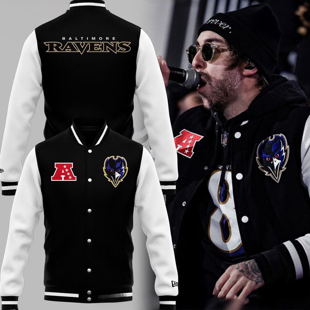 Baltimore Ravens 2025 Third Down Varsity Jacket Baltimore Ravens Merch Fathers Day Presents