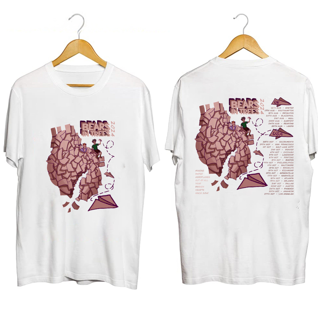 Bears In Trees Tour 2024 T-Shirt Bears In Trees Merch For Rock Music Fans