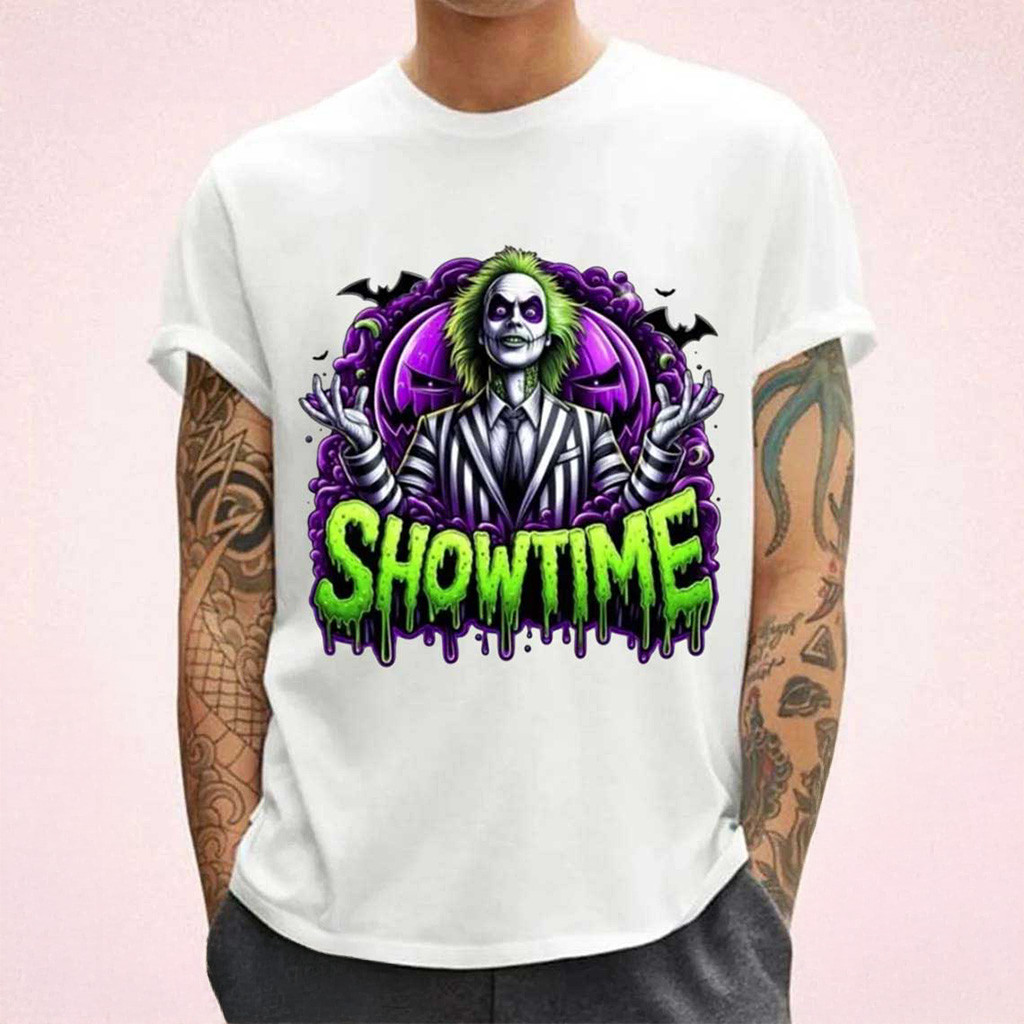 Beetlejuice Showtime Spooky Season T-Shirt For Husband