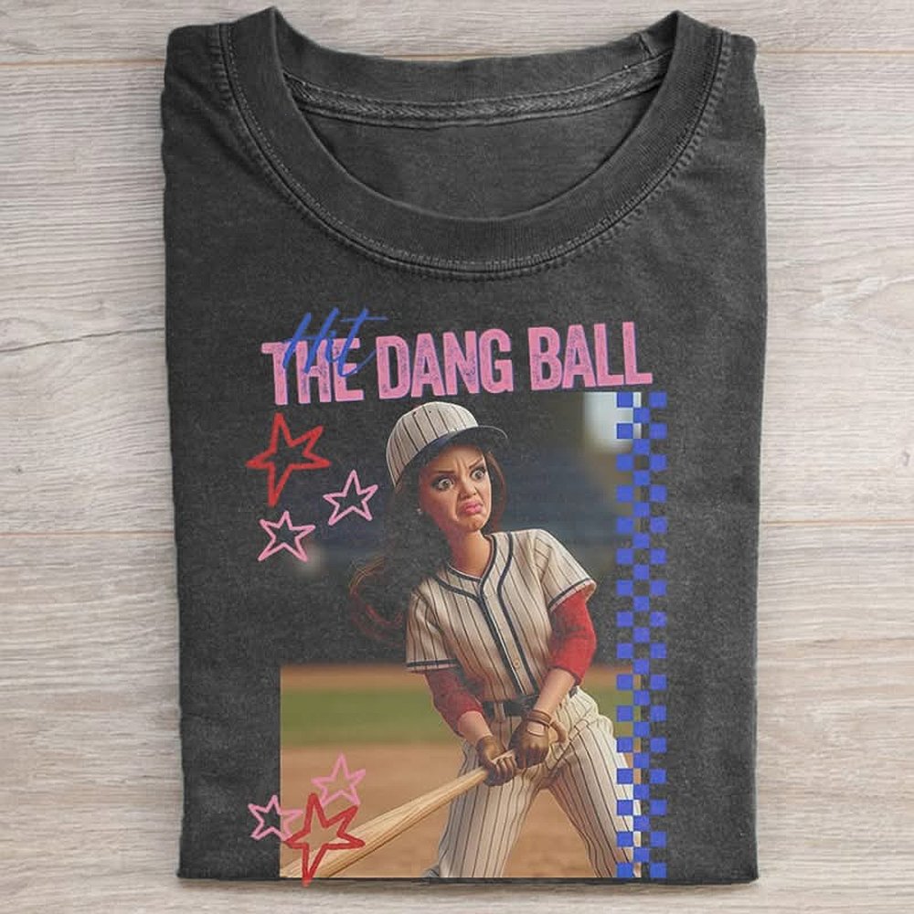 Bella Canvas Hit The Dang Ball Baseball Mom T-Shirt