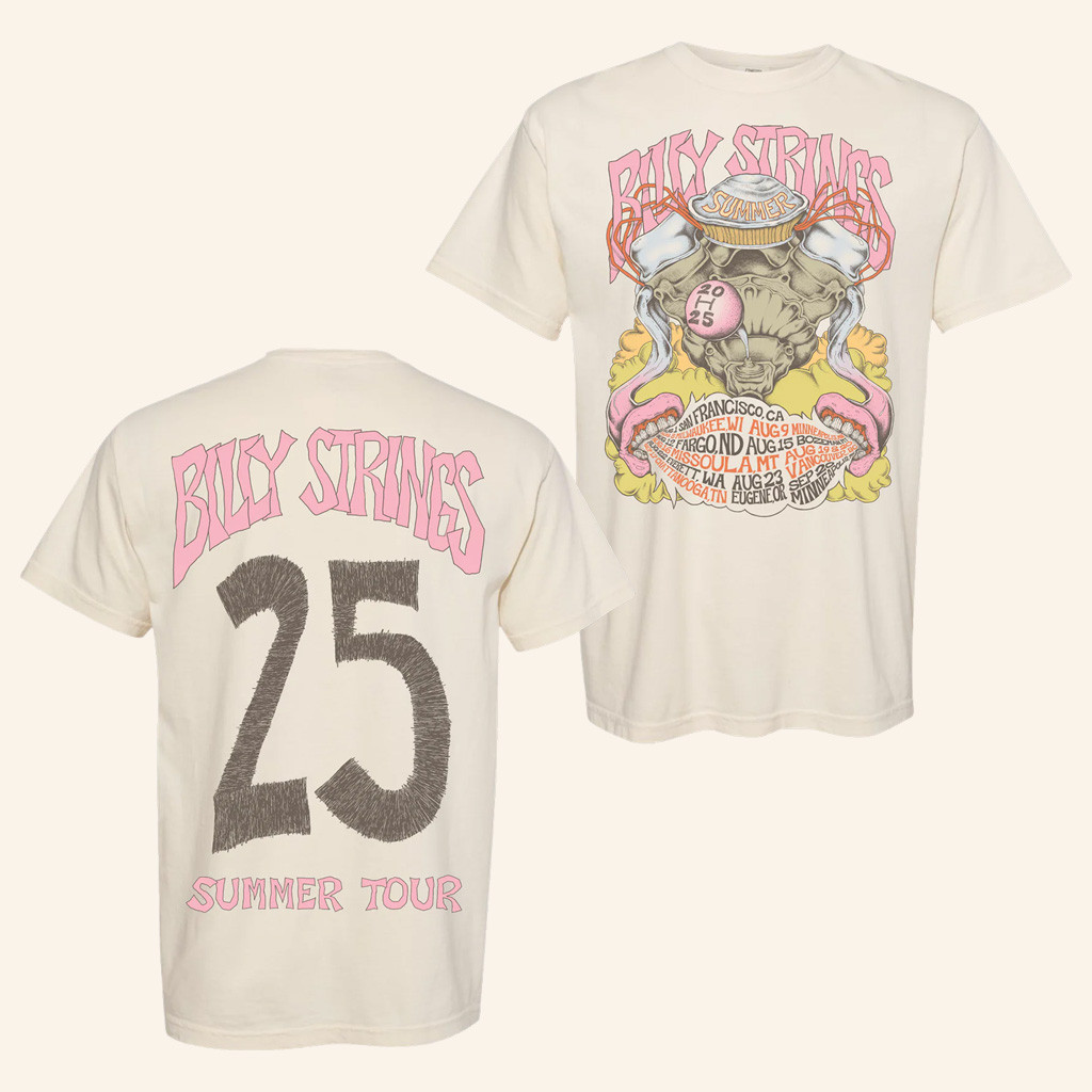Billy Strings Merch Engine Summer Tour Poster T-Shirt Logan Fox Shirt s For Fans