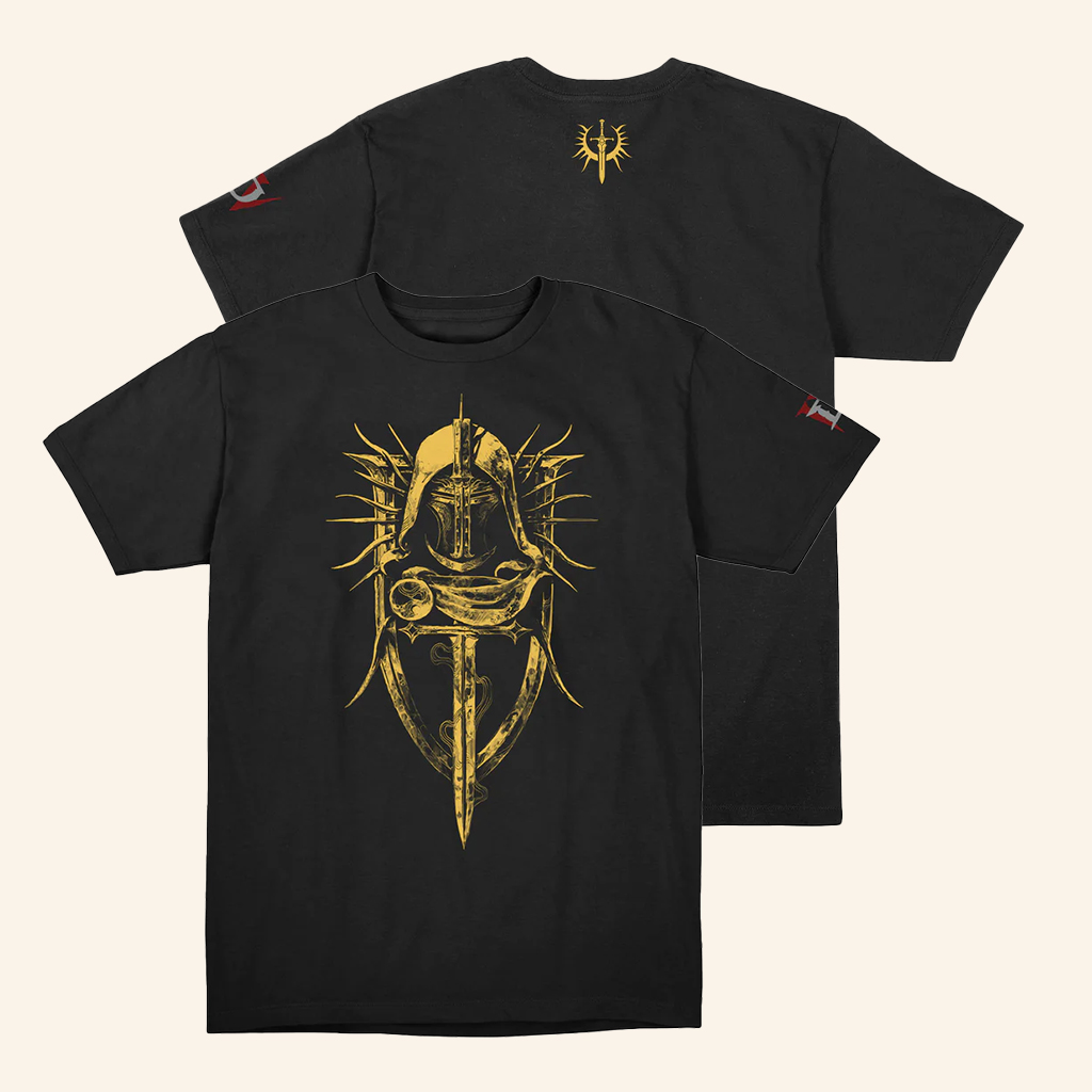 Blizzard Gear Merch Diablo IV Lord Of Hatred Paladin Black T-Shirt For Dad