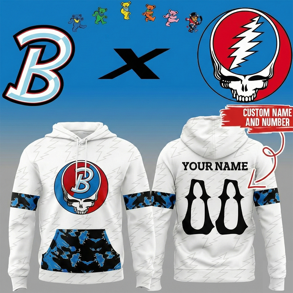 Bloomington Bison Merch Grateful Dead Night Hoodie Bloomington Bison Apparel Hockey Fans Gifts