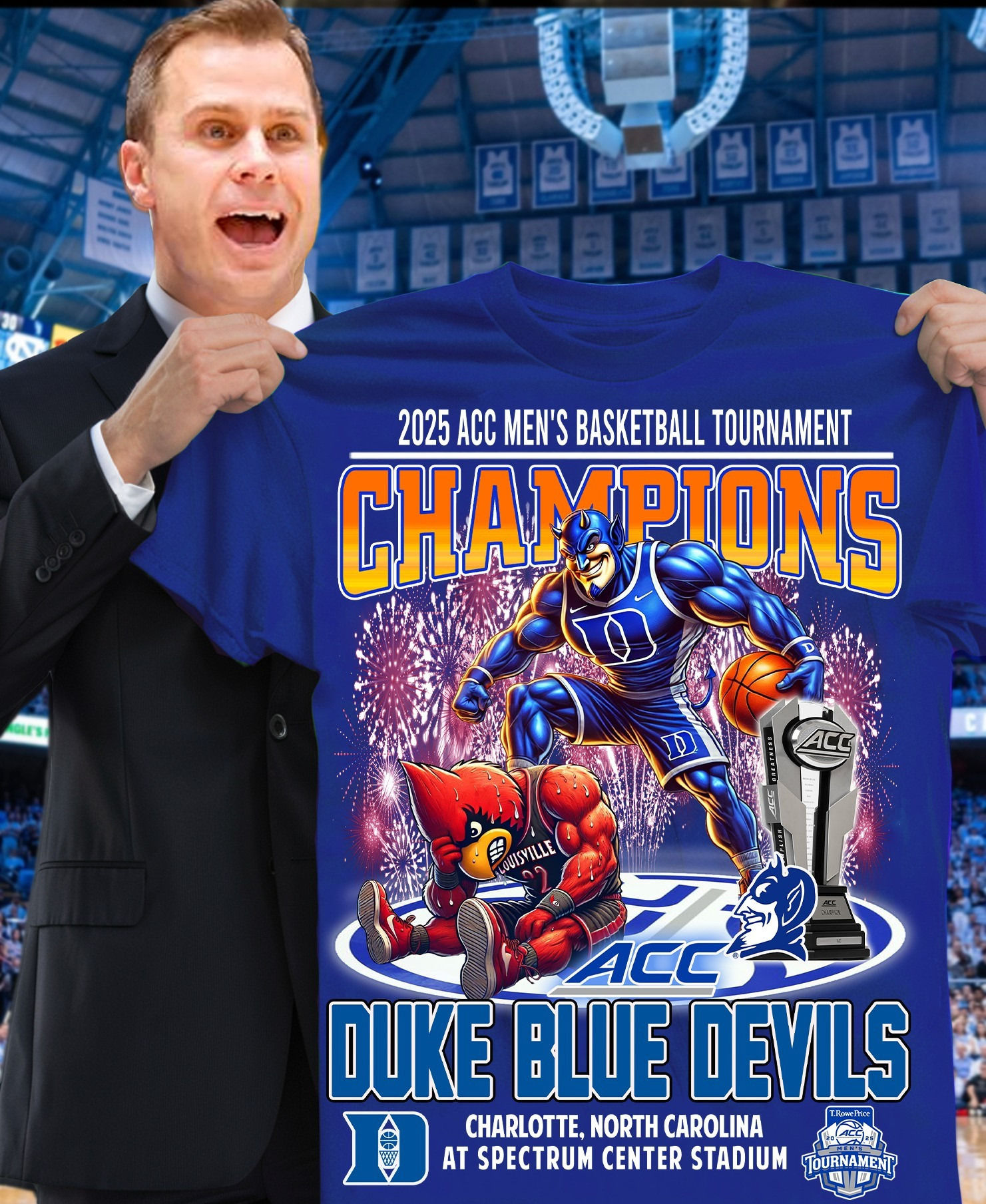 Blue Devils Duke ACC Championship Shirt 2025 Men's Basketball Champions Go Duke Fan Gifts