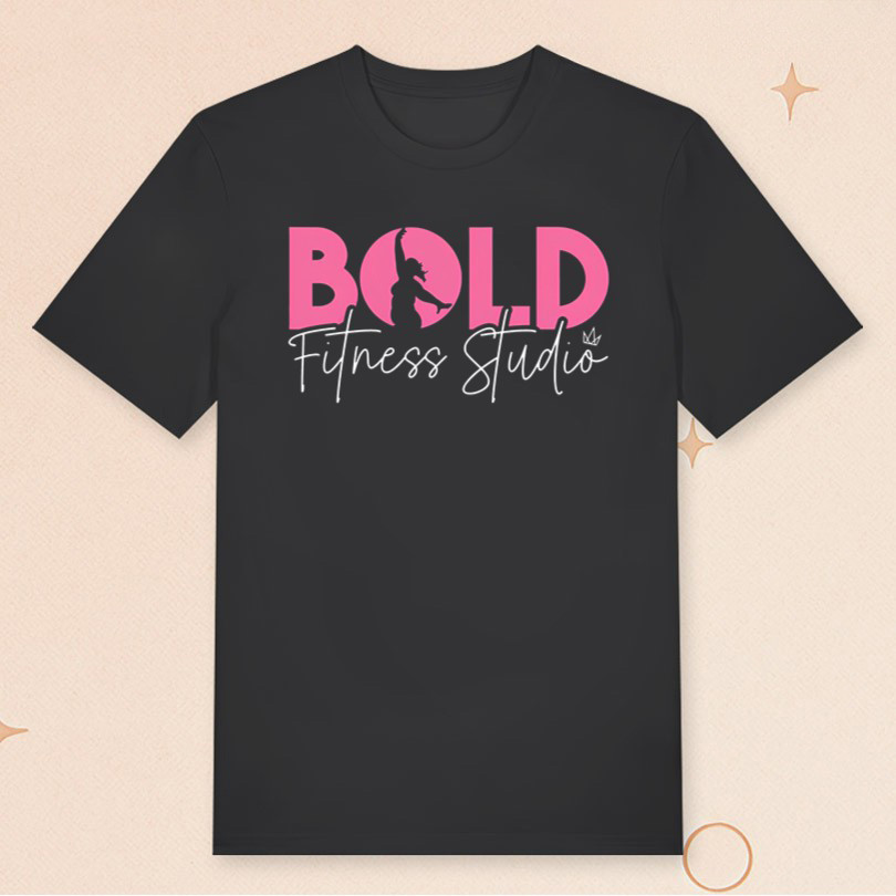 Bold Fitness Studio T-Shirt Bonfire Merch For Girlfriend