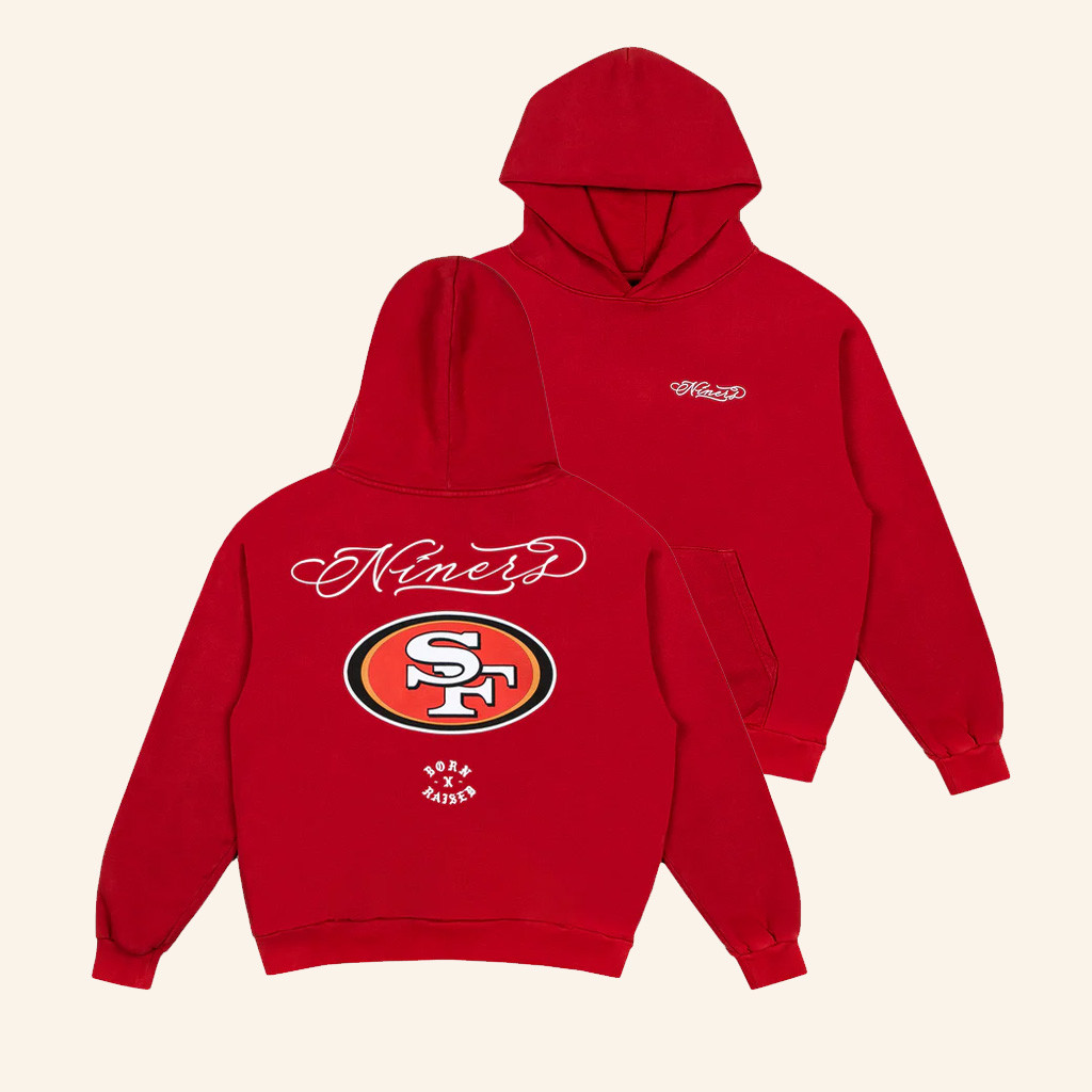 Born x Raised x San Francisco 49ers Fine Line Hoodie Best Gift For Football Fans