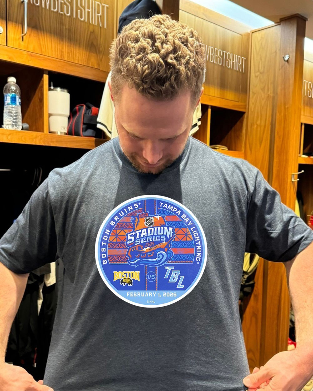 Boston Bruins vs Tampa Bay Lightning 2026 NHL Stadium Series Matchup T-Shirt Hockey Best Gift For Hockey Fans